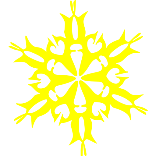 yellow snowflake clipart - photo #9