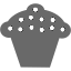 dim gray cupcake 4 icon