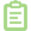 guacamole green cllipboard icon
