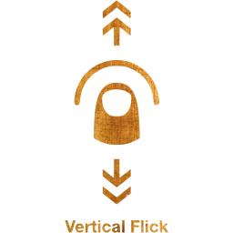 vertical flick 2 icon