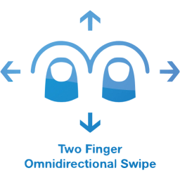 two finger omnidirectional swipe 2 icon