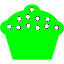 lime cupcake 5 icon