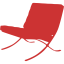 persian red chair 3 icon