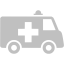 silver ambulance icon
