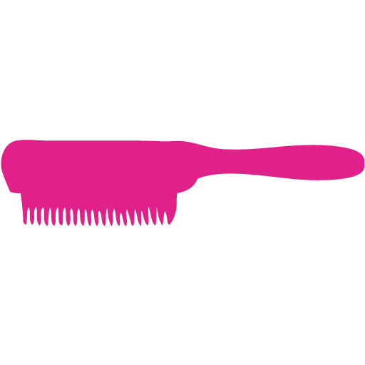 Barbie pink hair brush 4 icon - Free barbie pink brush icons