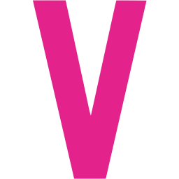 Barbie pink letter v icon - Free barbie pink letter icons