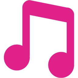 Barbie pink musical note icon - Free barbie pink musical note icons