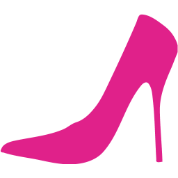 Barbie pink shoe icon - Free barbie pink clothes icons