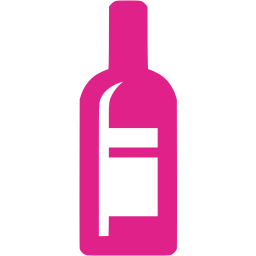 Barbie pink wine bottle icon