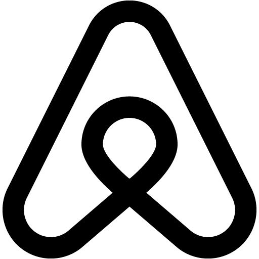  Black  airbnb  icon Free black  site logo  icons