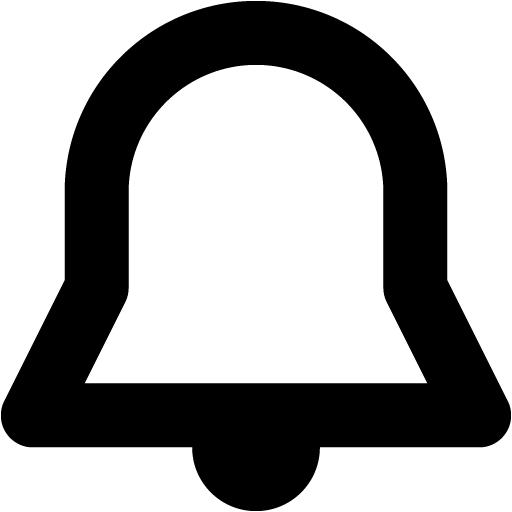 Black bell 2 icon - Free black bell icons