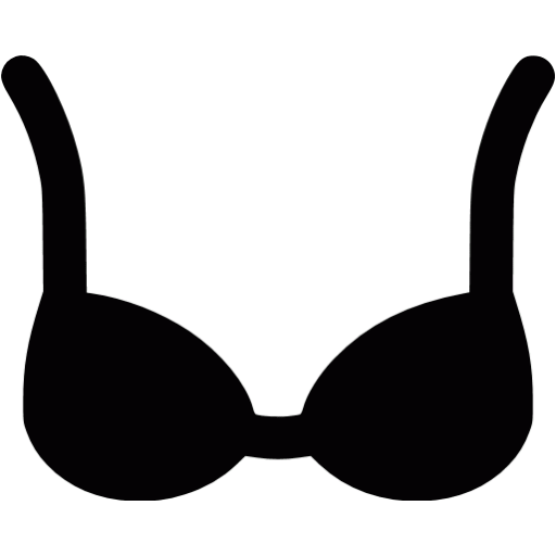 Black bra icon - Free black clothes icons
