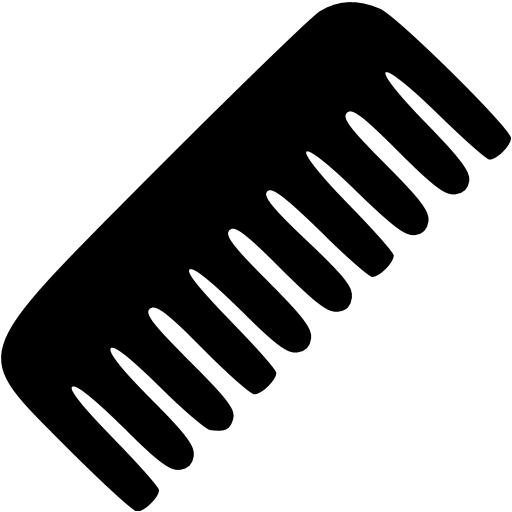 Black comb icon - Free black comb icons