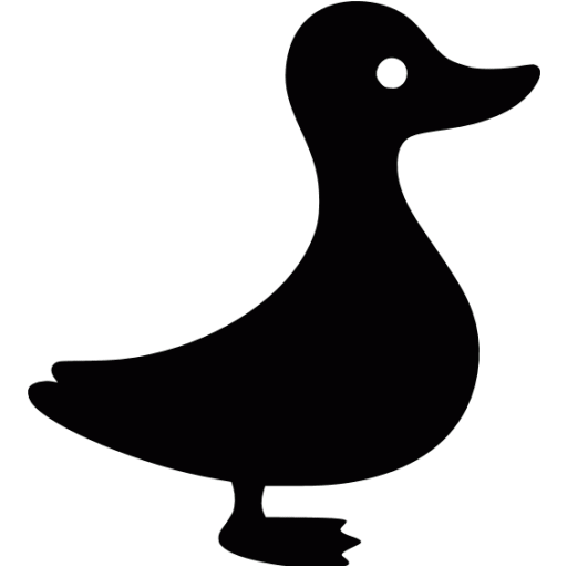 Black Duck Icon Free Black Animal Icons
