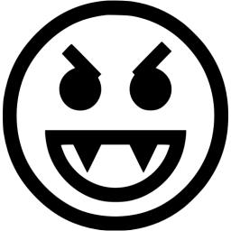 Black emoticon 46 icon - Free black emoticon icons