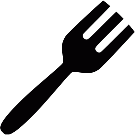 Black fork icon - Free black utensil icons