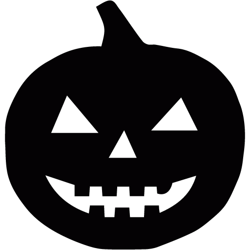 Black halloween pumpkin icon - Free black halloween icons