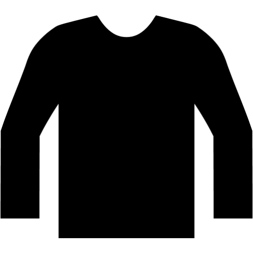 Black jumper icon Free black clothes icons