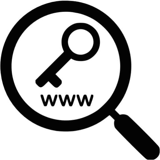 black keyword research icon free