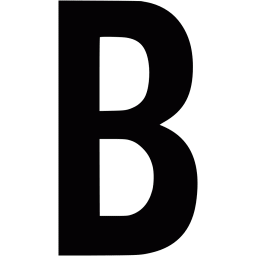 Black letter b icon - Free black letter icons