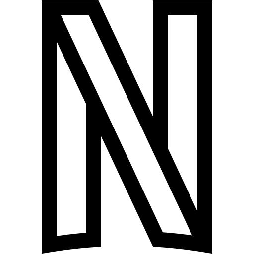 Black netflix icon - Free black site logo icons