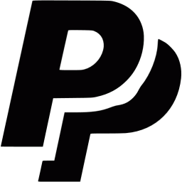 paypal logo black