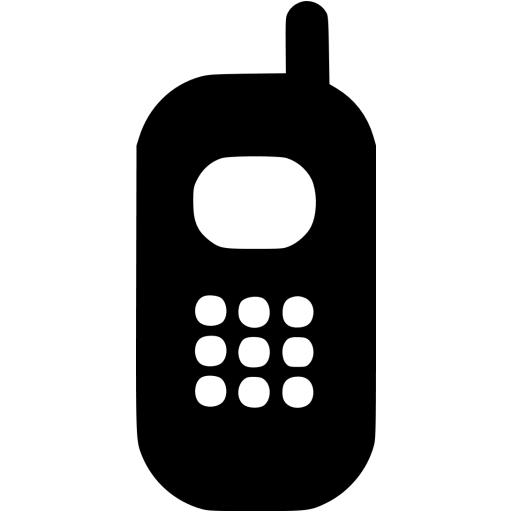 Black phone 4 icon - Free black phone icons