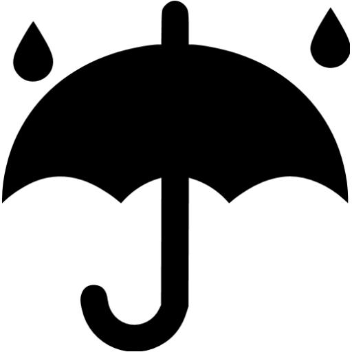 Black rainy weather icon - Free black weather icons