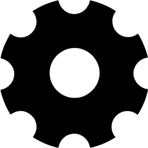 Black Settings 4 Icon Free Black Settings Icons