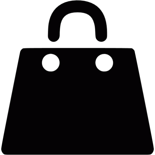 Black shopping bag icon cheap