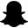 Black snapchat 2 icon - Free black social icons