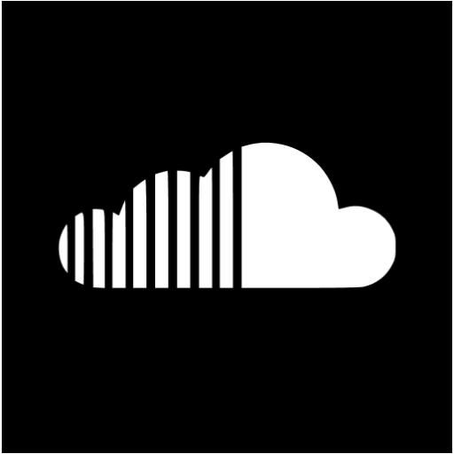 Black soundcloud 2 icon - Free black site logo icons