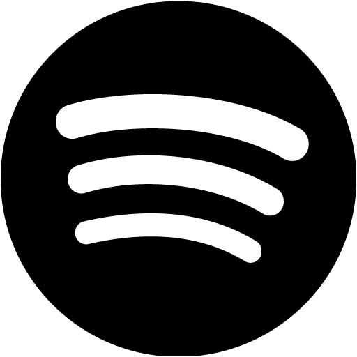 Black Spotify Icon Free Black Site Logo Icons