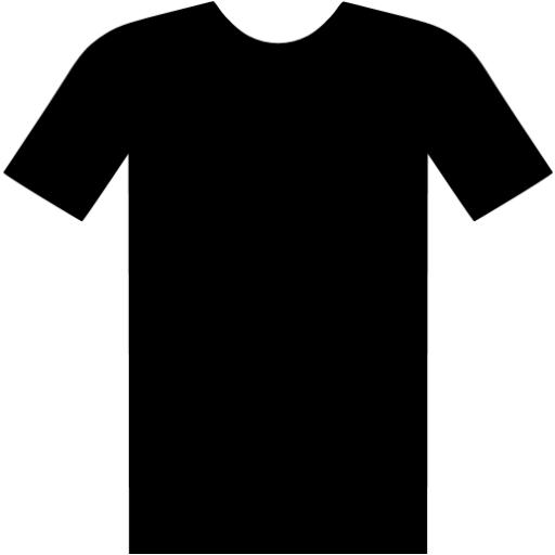 Black t shirt icon - Free black clothes icons