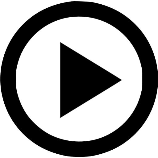 Black video play 3 icon - Free black video icons