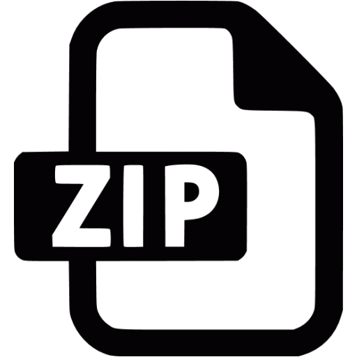 Black zip icon - Free black file icons
