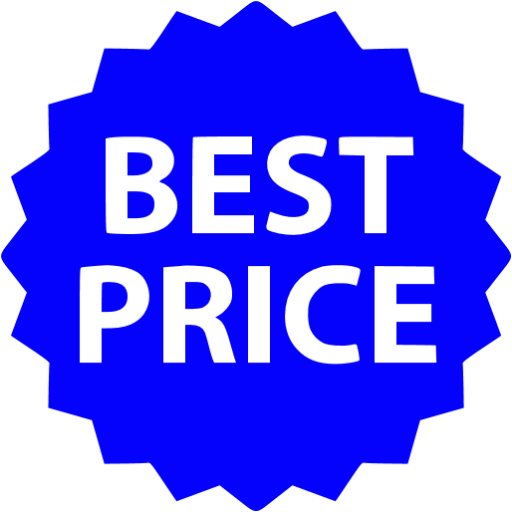 Blue best price badge icon - Free blue badge icons