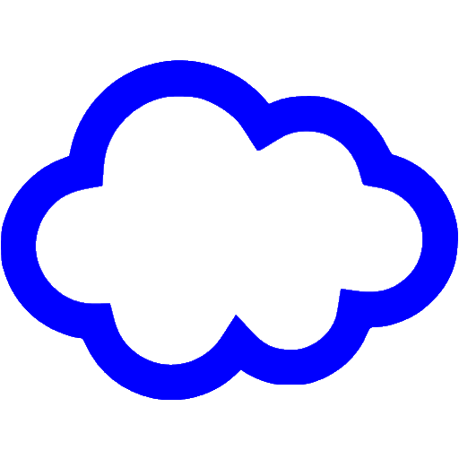 Blue cloud icon - Free blue cloud icons