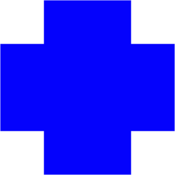 Blue cross icon - Free blue plus icons