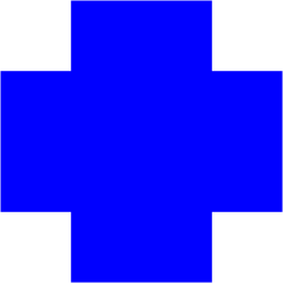 Blue cross icon - Free blue plus icons