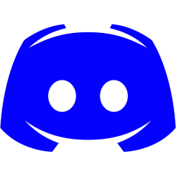 Blue discord 2 icon - Free blue site logo icons