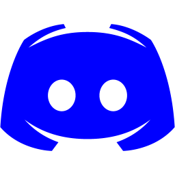 Blue discord 2 icon - Free blue site logo icons