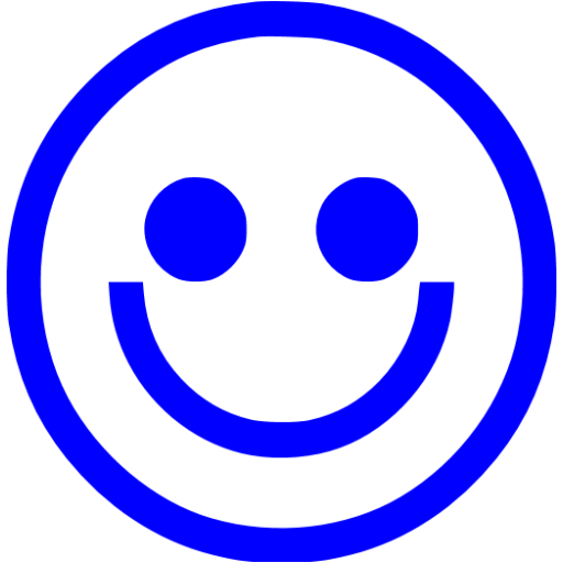 Blue emoticon 30 icon - Free blue emoticon icons