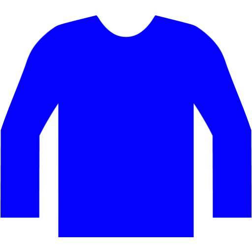 Blue jumper icon - Free blue clothes icons