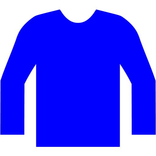 Blue jumper icon - Free blue clothes icons