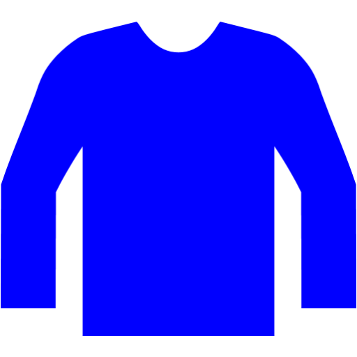 Blue jumper icon - Free blue clothes icons