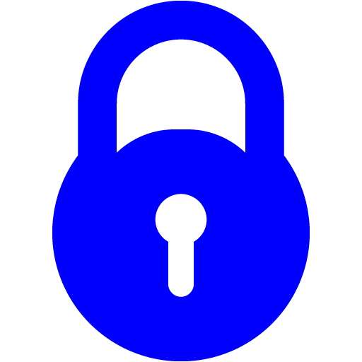 Blue Lock Icon Free Blue Lock Icons