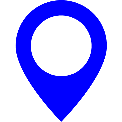 Normal St Exist Blue map marker 2 icon - Free blue map icons