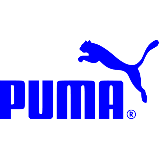 Blue puma icon Free blue site logo icons