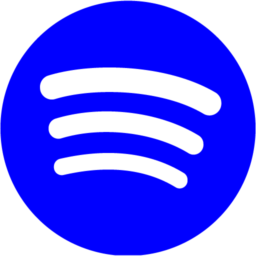 spotify icon icons navy azure royal custom site iconsdb